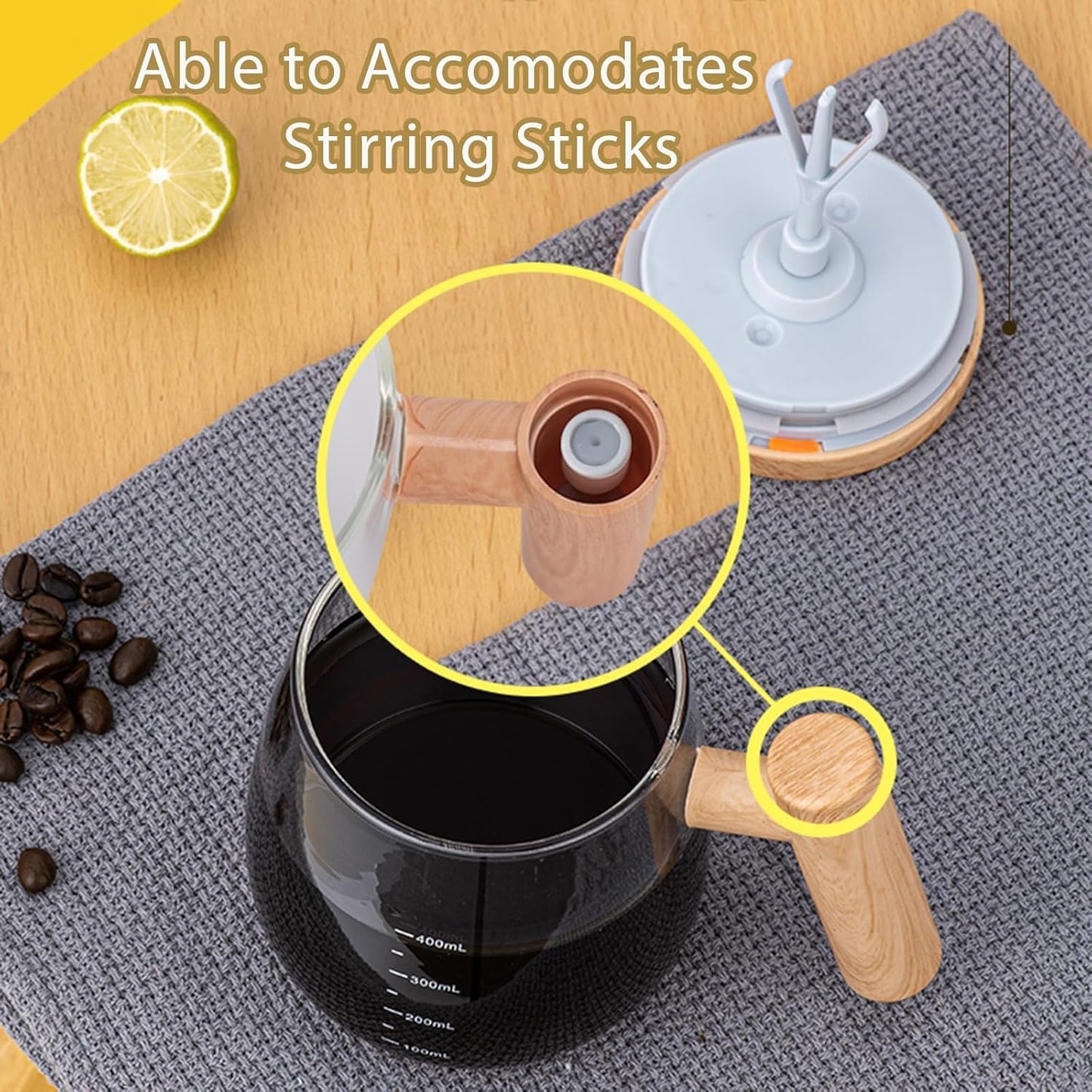 Automatic Self Stirring Electric Mug 400ml | USB Rechargeable Self Mixing Mug | Mix Anytime, Anywhere