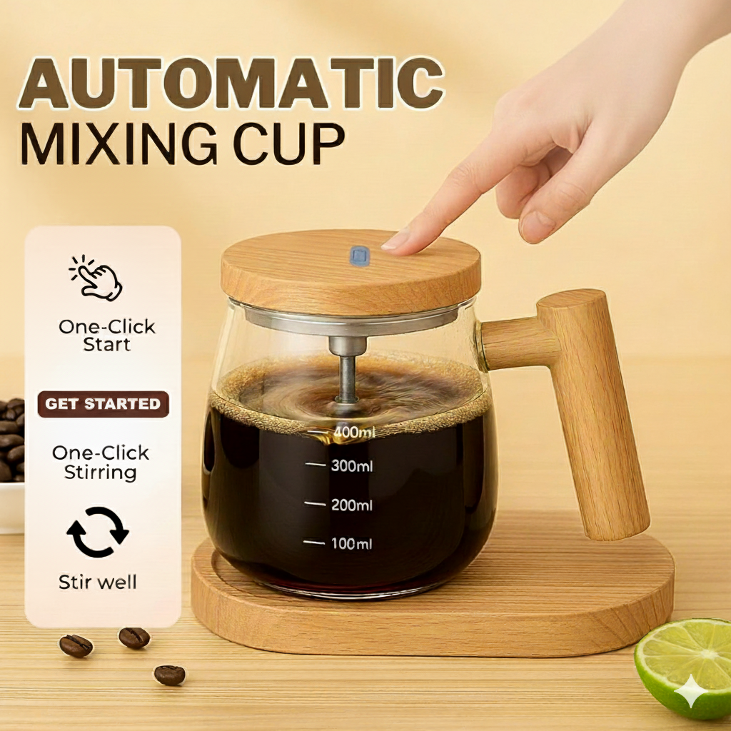 Automatic Self Stirring Electric Mug 400ml | USB Rechargeable Self Mixing Mug | Mix Anytime, Anywhere