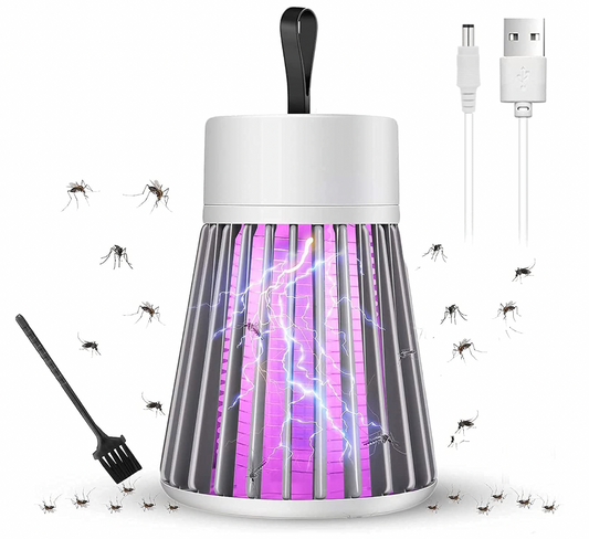 Mosquito Killer Lamp USB Powered | LED UV Electric Bug Zapper | Eco-Friendly Chemical-Free Insect Trap | Silent UV Insect Trap for Home, Bedroom & Kitchen | Safe for Kids & Pets